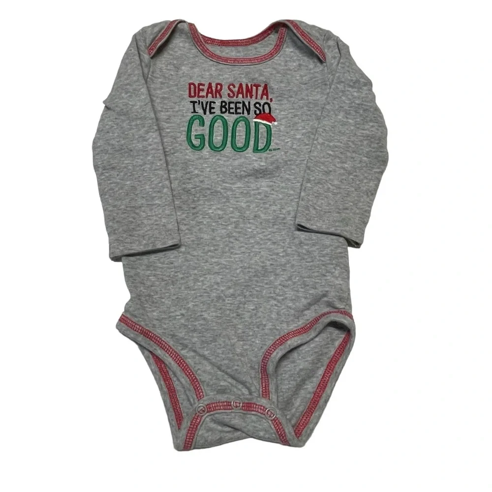 Just One You By Carters Christmas Set of 2 Onesies - 9 M